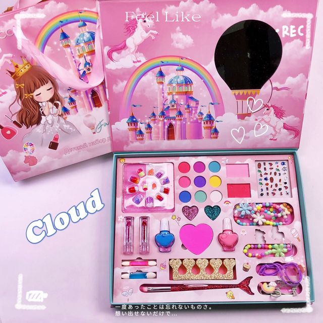 Kids Makeup Set For Kids Eye Shadow Nail Polish Ornaments Beading Set For  Girls Cloud Box Birthday Gift Educational Gifts - Beauty & Fashion Toys -  AliExpress